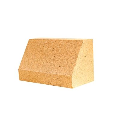 Construction durable Contenu en MgO en % Argile de feu Curve Wedge Brique de feu pour fourneau de verre