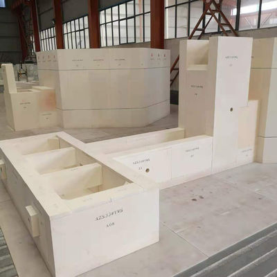 Contenu en SiC % 0,03% AZS 33WS 41WS 33PT Briques réfractaires fondues pour four à frite