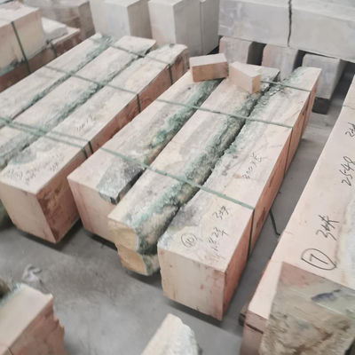40T Inventaire de la réfractabilité de la super-classe Azs-33 Azs-36 Azs-41 Brick de corindon de zirconium
