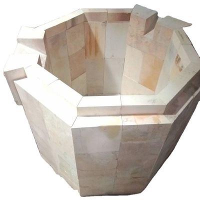 Briques réfractaires à haute teneur en aluminium Taille personnalisée pour le four de fusion de verre à feu d'extrémité