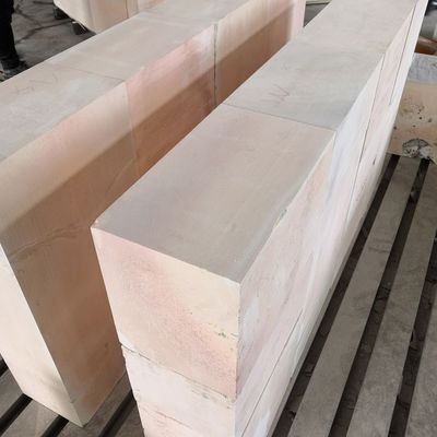 Briques réfractaires de zirconium corindon en verre cristallin brut Bloc Azs Briques pour l'industrie du verre