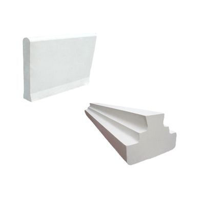 Contenu en MgO % de briques en ram en céramique de quartz pour la médiation des canaux de flux de la ligne de production de verre flottant