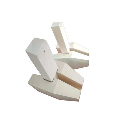 SiO2 Float Glass Kiln Gate Bricks avec une bonne isolation électrique Parties en céramique de quartz