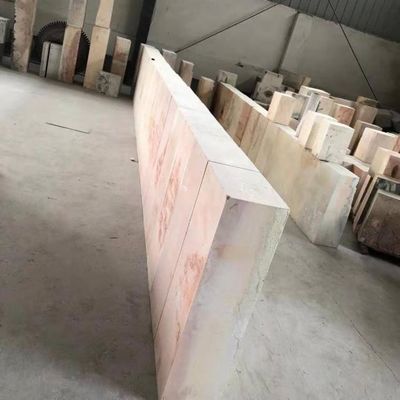 Azs Bricks Scrap Bricks réfractaires pour les bouteilles en verre Fourneau avec 1,2-1,4% de SiC