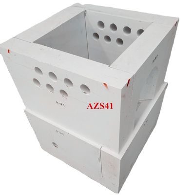 Petite teneur en MgO 45% Al2O3 Zirconium Corundum fusionné Bloc de brique de feu Azs pour fourneau à verre