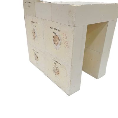 Briques mullites réfractaires de zirconium-corundum pour revêtement de blocs en aluminium de zirconium