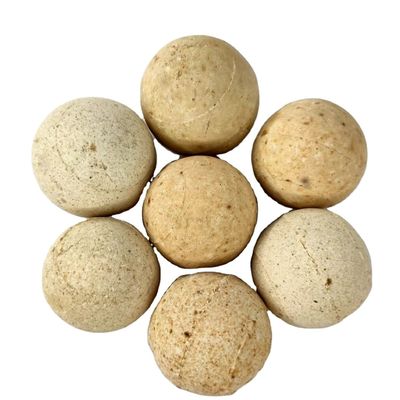 Jaune clair 3Mm 6Mm 10Mm boules en céramique Moulinage 92%-95% Al2o3 Boule d'aluminium haute