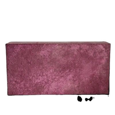 Chromes réfractaires brique pour rails de patins rose corindon F36 avec 12% de CrO et taille personnalisée