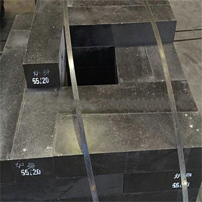 Résistant à la corrosion en briques de magnésium carboné sintré Contenu en MgO % 70-87 pour la cuillère en acier