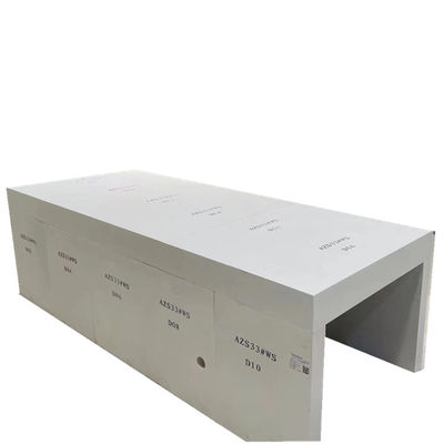Contenu en SiC % 0 Bloc réfractaire fondu AZS33 AZS36 AZS41 pour four à fibre de verre flottante