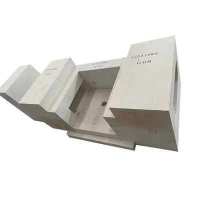 0% de teneur en crO Henan Hongtai AZS électrocast pour fourneau à verre fourneau à silicate de sodium