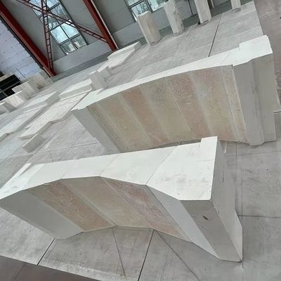 Haute réfractabilité Gable gauche et droite AZS Fusée Zirconia Alumine Silica Brique