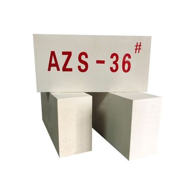 Autre nom Briques de corindon de zirconium Al2O3 fusionnées AZS 33 36 41 Bloc pour fourneau à verre