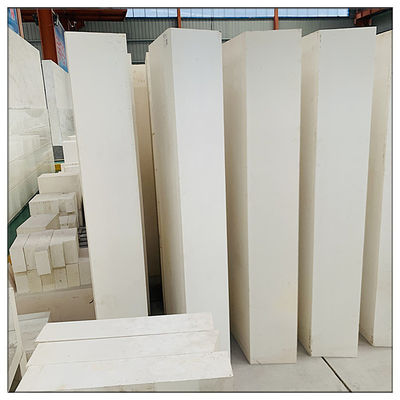 ZrO2 blanc 32-41% refractaire fusionné coulé AZS bloc de gorge brique pour le four de fusion de verre