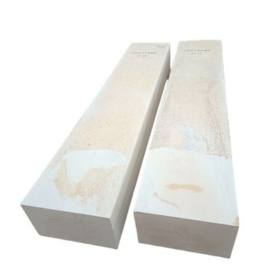 Blocs électrocast fondus pour l'industrie du verre Al2O3 Contenu en pourcentage de résidus Haute durabilité