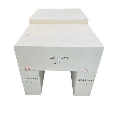Briques réfractaires azs fondues au four de verre avec 36% de briques de corindon de zirconium électrocoulé