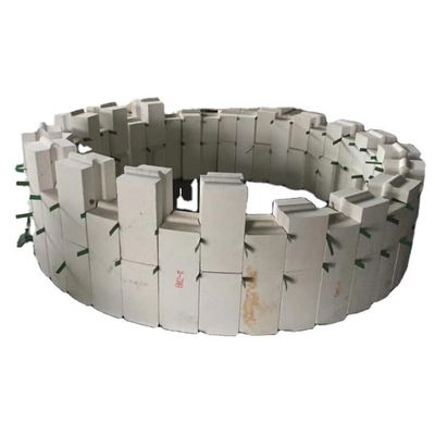 Briques de silimanite à haute réfractabilité pour réservoirs de verre fourneau de gorge et briques de pierre à lèvres