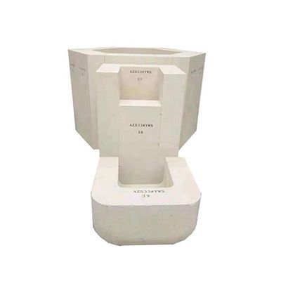 AZS41 Bloc réfractaire de zirconium corindon fondu en ferraille durable pour les fours à verre