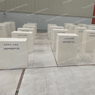 Refractabilité 1770°-2000° AZS41 Briques de zirconium fondue à base de corindon pour fours à verre